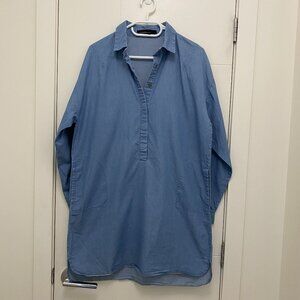 Boyfriend Denim Shirt Dress
